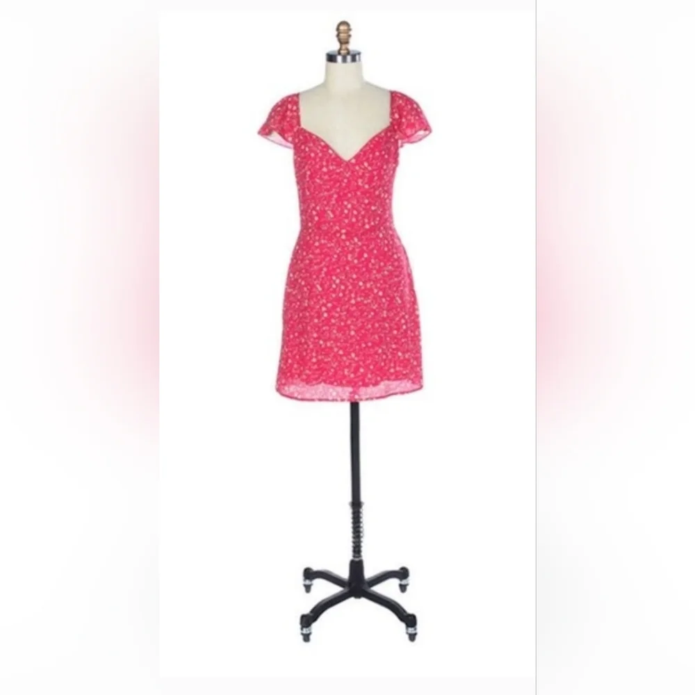 NWT! Summer Garden Party Club Boho Floral Women's Cottagecore Mini Dress Small